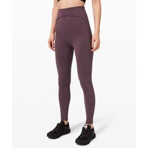 Lululemon Power Within Super Hi-Rise heather purple leggings size 2
